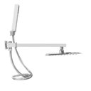 Ver imagem 1 de Ducha Quadrada 20x20 Cm com Desviador - Aço Inox 304