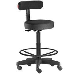 Cadeira Mocho Alto Preto Slim - 1