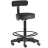 Cadeira Mocho Alto Preto Slim - 1