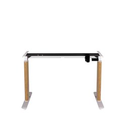 Mesa com Regulagem de Altura Elétrica Lift 97 Cm - Branco Fosco C/ Mel - 1
