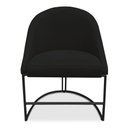 Ver imagem 4 de Kit 04 Cadeiras Poltrona de Jantar Bela Suede Base Metálica Industrial Preto - Pallazio