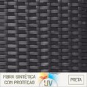 Ver imagem 6 de Cadeira de Aluminio Tramada em Fibra Maresia 6 Unidades - Preto