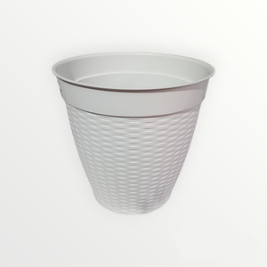 Vaso Redondo Estilo Vime Borda Reta