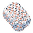 Ver imagem 1 de Kit Sousplat Floral Azul/branco - 8 Peças - com Base