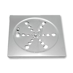 Grelha Ralo 15x15 Aço Inox Quadrado S/caixilho Abre e Fecha Facil Del Metais - 1