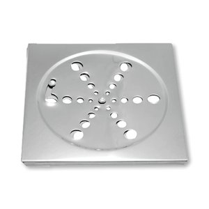 Grelha Ralo 15x15 Aço Inox Quadrado S/caixilho Abre e Fecha Facil Del Metais