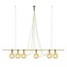 Pendente Hook 6 Esferas 6xg9 120x10x18cm - Casual Light Studioluce Dourado / Champanhe - 1