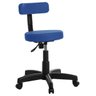Cadeira Mocho Giratória Revestimento Courissimo Azul - 1