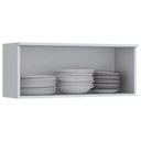 Ver imagem 4 de Armário de Cozinha Modulado Americana C/ 1 Porta Basculante 80cm Cinza - Henn