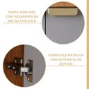 Ver mais imagens de Cozinha Modulada 5 Peças Elena em MDF Cinamomo e Platina