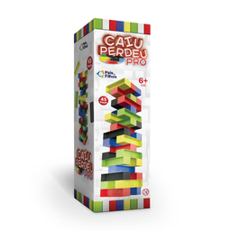 Jogo de Mesa Caiu Perdeu Pro Torre de Equilíbrio 45 peças - 2