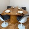 Mesa de Jantar Cone Orgânica Redonda 90x93 Cm Base Freijó Tampo Freijó Linn Design Decor - 2