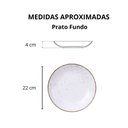 Ver imagem 3 de Jogo de Pratos Rústico 12 Peças Porcelana Tramontina