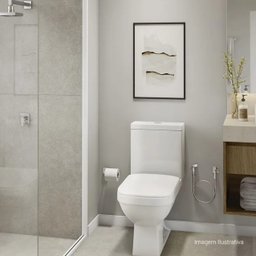 Kit Completo Bacia com Caixa Acoplada Quadra Branco Deca - 2