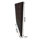 Ver imagem 2 de Cabeceira Cama Box Solteiro Roma 90cm Suede Marrom - Abmaza