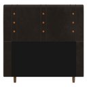 Ver imagem 1 de Cabeceira Cama Box Solteiro Roma 90cm Suede Marrom - Abmaza