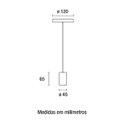 Ver imagem 4 de Pendente Vintage Alumínio Liso Cabo Preto E27 1,5m - Blumenau