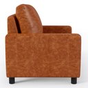 Ver imagem 5 de Poltrona Decorativa Para Sala De Estar E Recepção Malta L02 Couríssimo Camel - Lyam Decor
