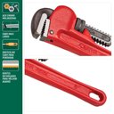 Ver imagem 2 de Chave Grifo Heavy Duty Vermelho de 14"" - St70805st- Sata Chave Grifo Heavy Duty 14 Vermelho Sata St