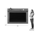 Ver imagem 4 de Painel Quarto P- Tv até 75 Pol Genova C- 1 Prateleira 200x130cm Nature Fosco - Linea Brasil
