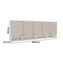 Ver imagem 5 de Modulo Aereo 5 Portas Setiba Rimo Branco/Off White
