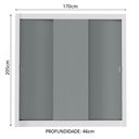 Ver imagem 4 de Guarda Roupa Casal Madesa Mônaco 3 Portas de Correr