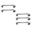 Ver imagem 1 de Alça de Apoio Barra 30cm Kit 5 Unidades Inox Idoso Cadeirante Deficiente Banheiro Box Corrimao Supor