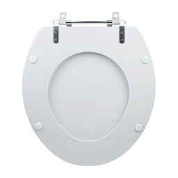 Assento Sanitário Tampa de Vaso Branco Resina Poliester Izy para Bacia Deca - 5