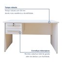 Ver imagem 3 de Mesa para Computador Byte 1 Gaveta 116cm Branca