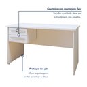 Ver imagem 6 de Mesa para Computador Byte 1 Gaveta 116cm Branca