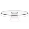 2 Porta Bolos Boleira com Cúpula e Pé 34cm Transparente Torta Doces Crippa Glassy - 3