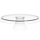 Ver imagem 3 de 2 Porta Bolos Boleira com Cúpula e Pé 34cm Transparente Torta Doces Crippa Glassy
