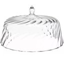 Ver imagem 4 de 2 Porta Bolos Boleira com Cúpula e Pé 34cm Transparente Torta Doces Crippa Glassy