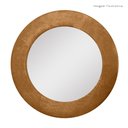 Ver imagem 2 de Espelho Decorativo Madrid Corino 90cm Redondo Terracota