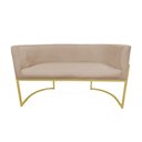 Ver imagem 2 de Poltrona Namoradeira Decorativa Sala - Escritório - Recepção - Suede Várias Cores - Estopar Namorade