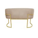 Ver imagem 3 de Poltrona Namoradeira Decorativa Sala - Escritório - Recepção - Suede Várias Cores - Estopar Namorade