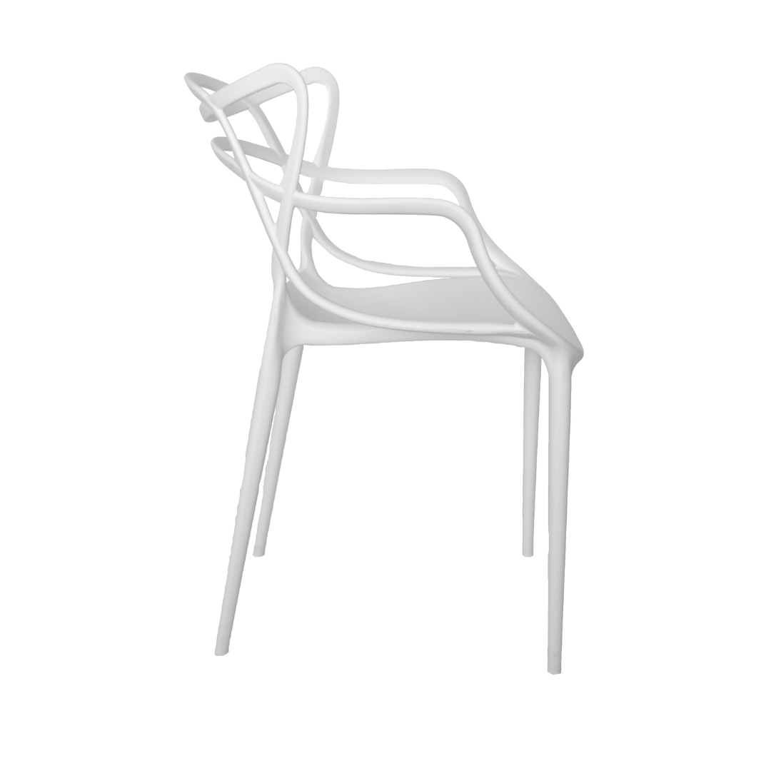 Cadeira Allegra Branca - Kit com 4 - 3