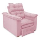 Ver imagem 1 de Poltrona do Papai Confortável Reclinável e Retrátil:rosa