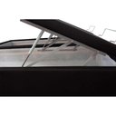 Ver imagem 4 de Cama Box Baú Universal Solteiro Courano Black New (88x188x35) - Castor