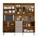Ver imagem 5 de Armário de Cozinha Compacta 198cm Aurea D02 Amêndola/nude - Mpozenato