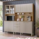 Ver imagem 2 de Armário de Cozinha Compacta 198cm Aurea D02 Amêndola/nude - Mpozenato