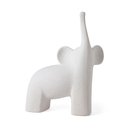 Ver imagem 1 de Escultura Decorativa Elefante em Cerâmica Branco 33cm 16569G Mart