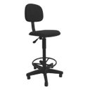 Ver imagem 1 de Cadeira Gold Secretária Caixa Tecido Preto