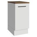 Ver imagem 1 de Balcão de Cozinha 40 cm 1 Porta Branco Tampo Rustic Agata Madesa