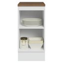 Ver imagem 5 de Balcão de Cozinha 40 cm 1 Porta Branco Tampo Rustic Agata Madesa