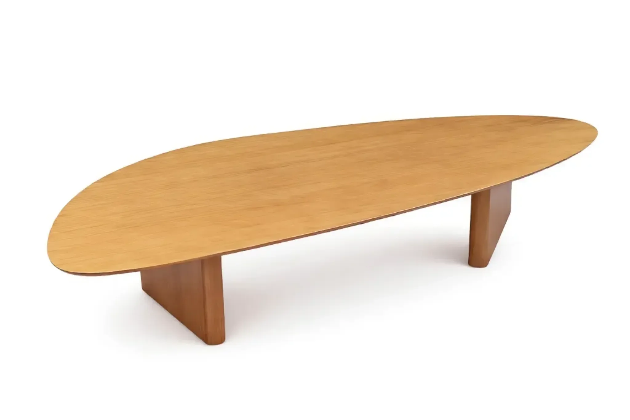 Ver imagem 2 de Mesa de Centro Orgânica para Sala em Madeira Maciça 158cm De La Vie