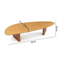 Ver imagem 3 de Mesa de Centro Orgânica 158cm Madeira Maciça Mel