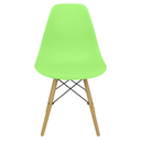 Ver imagem 1 de Kit 4 Cadeiras Charles Eames Eiffel Wood Design - Verde Claro