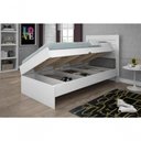 Ver imagem 3 de Cama Box Solteiro Baú Larissa com Colchão Espuma Branco Framar