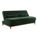 Ver imagem 1 de Sofá Cama com Almofada Duna Veludo Oliva Viero Oliva